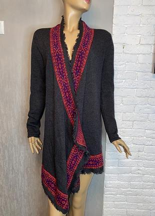 Кардиган в етностилі з органічного котону і шерсті braintree, s