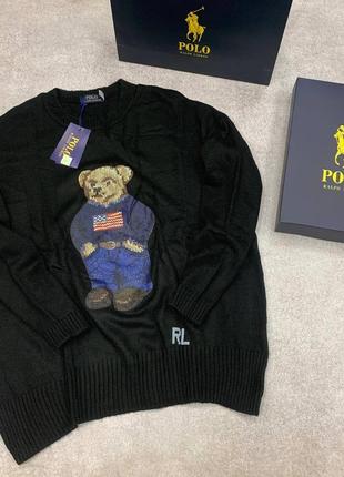 Теплый женский свитер polo ralph lauren в наличии три цвета: черный, белый и розовый5 фото