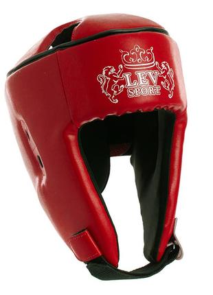 Шлем боксерский открытый lv-4293 s красный (37423003)