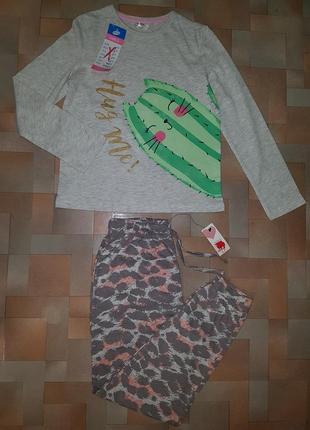 Домашній комплект кішка, піжама бавовна pepco, girl 7-8 років 128 см