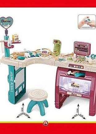 Набір лікаря 660-85, 28 аксесуарів, підсвічування, звук, стільчик