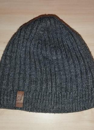 Зимняя ткплая шапка. шапка унисекс. one size