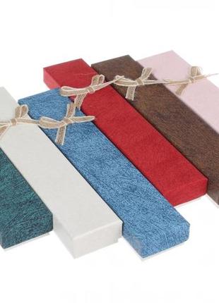 Подарочные коробочки для цепочки 21*4*2,5 см (упаковка 12 шт)