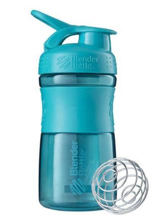 Шейкер спортивный (бутылка) blenderbottle sportmixer flip 20oz/590ml teal