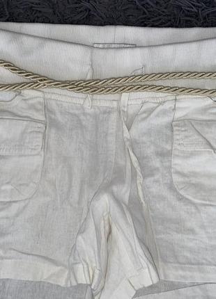 Стильные котоновые/льняные короткие шорты размер указан 44 бренд milla2 фото