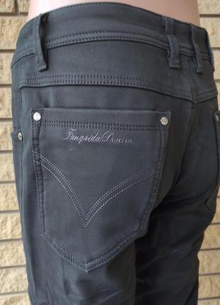 Зимние мужские джинсы, брюки на флисе стрейчевые fangsida, турция9 фото