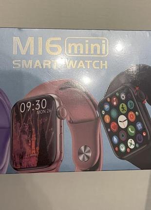 Смарт годинник smart watch м16 mini 38mm aluminium3 фото