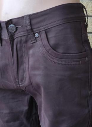 Зимние мужские джинсы, брюки на флисе стрейчевые fangsida, турция7 фото