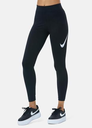 Лосины жен. nike sportswear swoosh high-rise tight (арт. dm6207-010)1 фото