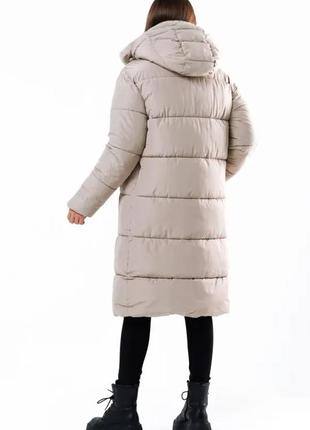 Пальто женское freever uf 20807 бежевое4 фото
