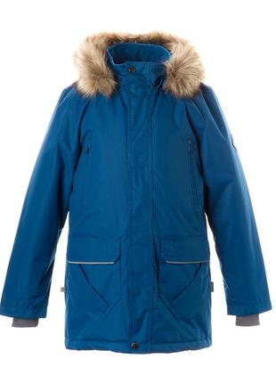 Куртка - парка зимняя для мальчиков мембранная huppa vesper 4 бирюзовый 12370430-80066