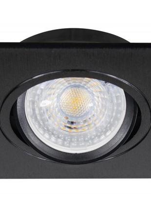 Точковий світильник luxel gu5.3 ip20 чорний (dp-07b)