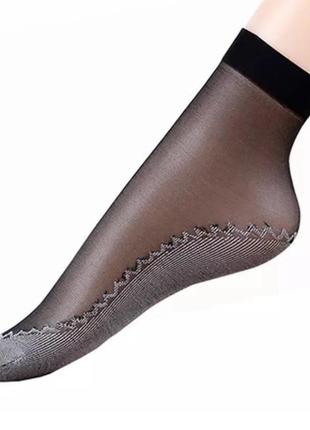 Капроновые носки с уплотненной стопой