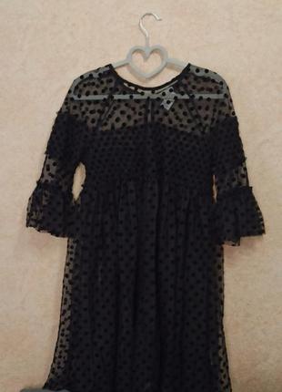 Нова вечірня сукня плаття сітка чорна5 фото