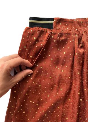 Оригинальная юбка в золотистый горошек artlove, l2 фото