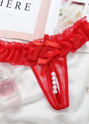 Трусики з намистинками