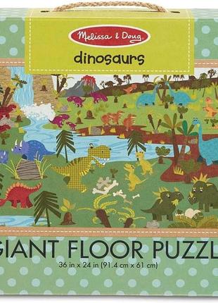 Гигантская головоломка-пазлы динозавры 35 эл melissa&doug md313701 фото