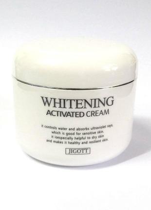 Освітлюючий крем для обличчя jigott, whitening activated cream, 100 р.