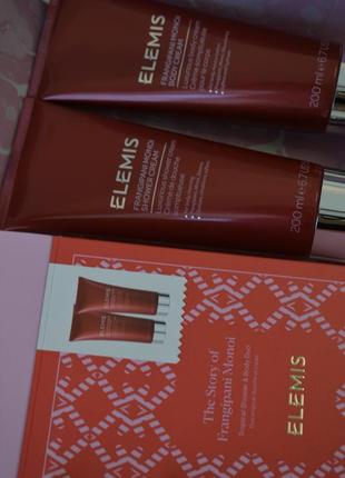 Elemis the story of frangipani monoi gift set - вишуканий тропічний дует для душу та тіла франжипані4 фото