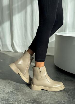 Женские кожаные ботинки ботинки из натуральной кожи на зиму4 фото