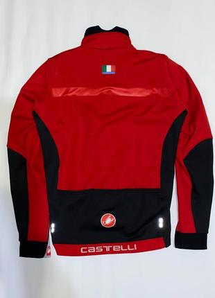 Зимова вело куртка castelli rosso corsa espresso due jacket l2 фото