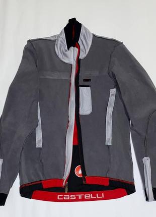 Зимова вело куртка castelli rosso corsa espresso due jacket l7 фото