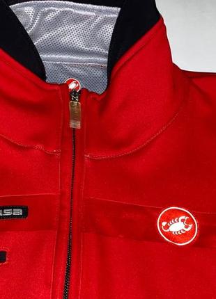 Зимова вело куртка castelli rosso corsa espresso due jacket l3 фото