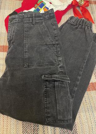 Брюки джинсы карго женские