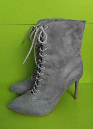 Серые ботильоны на шпильке missguided, 7/40