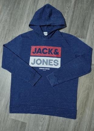 Мужское худи / jack & jones / кофта с капюшоном / толстовка / свитер / мужская одежда / чоловічий одяг /