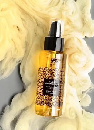 Золотая сыворотка с аргановым маслом valquer gold argan serum, 100мл1 фото