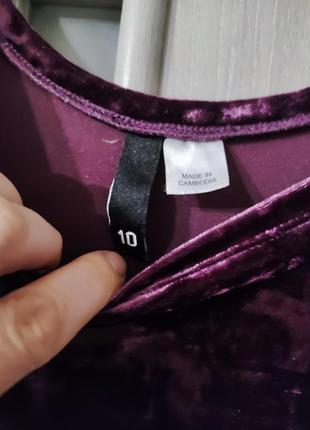 Велюровое платье h&m 3
