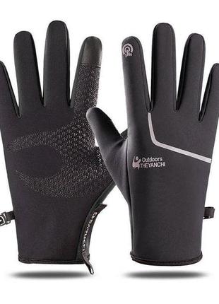Молодіжні спортивні перчатки рукавички сенсорні непромокаючі теплі