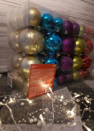 Ялинкові кулі, різдв'яні прикраси, 68 шт, livarno home4 фото