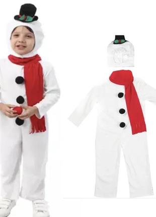 Новий костюм сніговика мʼякий 110 розмір 4-5 роки5 фото