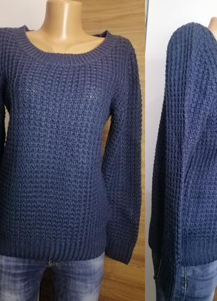 Зимний вязаный свитер женская кофта размер s m l1 фото