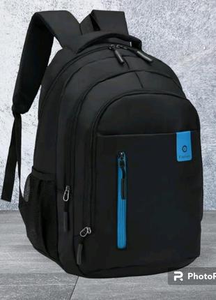 Рюкзак міський fashion blak (q837). колір: чорний із принтом.1 фото