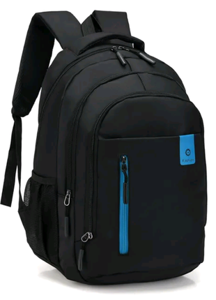 Рюкзак міський fashion blak (q837). колір: чорний із принтом.2 фото