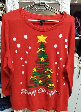 Жіночий новорічний светр