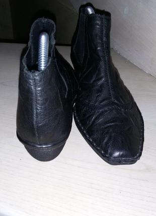 Кожаные ботинки с легким утеплением rieker р-р 40 (26,5 см)7 фото