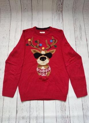 Яркий новогодний свитер