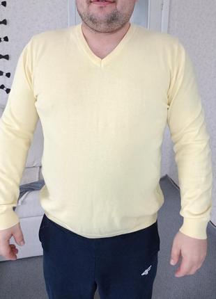 Полувер свитер логослив свитер желтый солова кофта xl