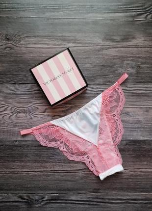 Нежные люксовые трусики в подарочной коробочке victoria's secret оригинал2 фото