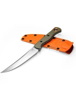 Ніж benchmade "meatcrafter", olive, g10