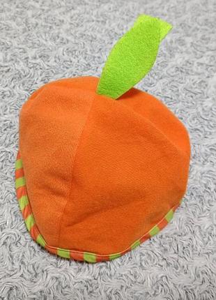 Карнавальная шляпа тыква , тыковка, абрикос, апельсин , персик фрукт 2-3 года1 фото