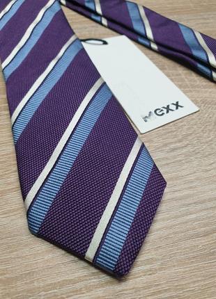 Краватка - mexx - смужка - бузкова - шовкова чоловіча