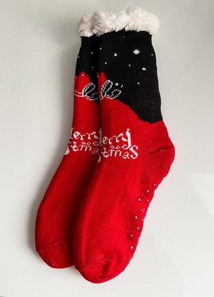 Теплі домашні шкарпетки на хутрі унісекс1 фото