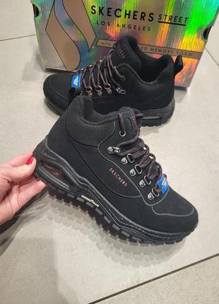 Черевики жіночі skechers 177185 bbk оригінал