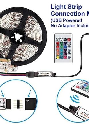 Светодиодная smd5050 5m dc5v usb led strip light tv