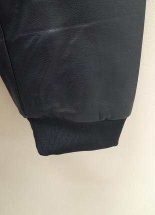 Куртка мужская черная искусственная кожа,зима т-5359. размеры: 48,50,52,54,56,58.10 фото